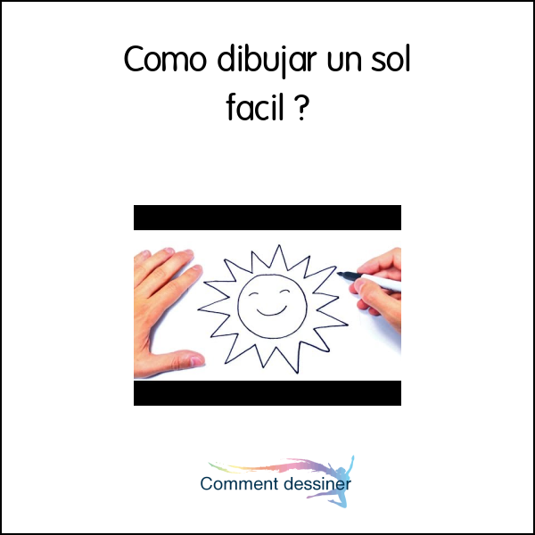 Como dibujar un sol facil